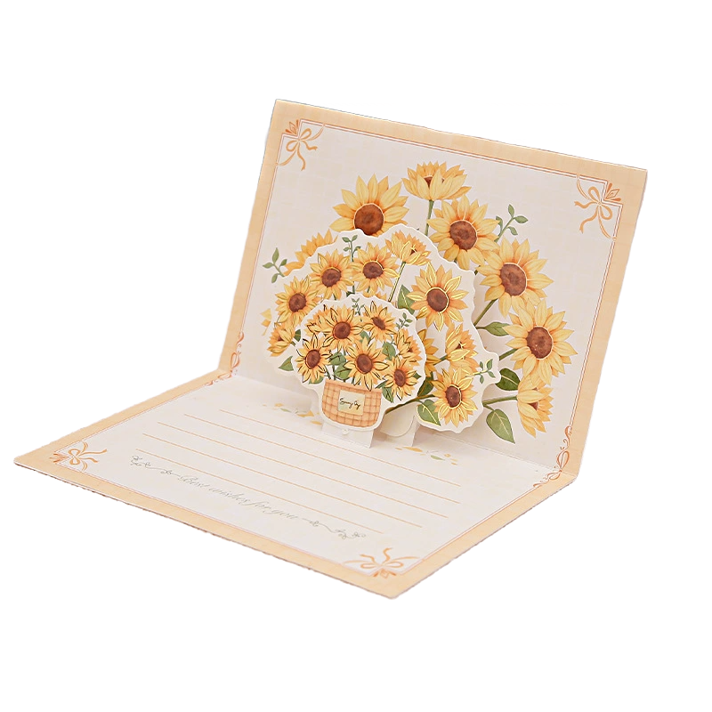Golden Glow 3D Card