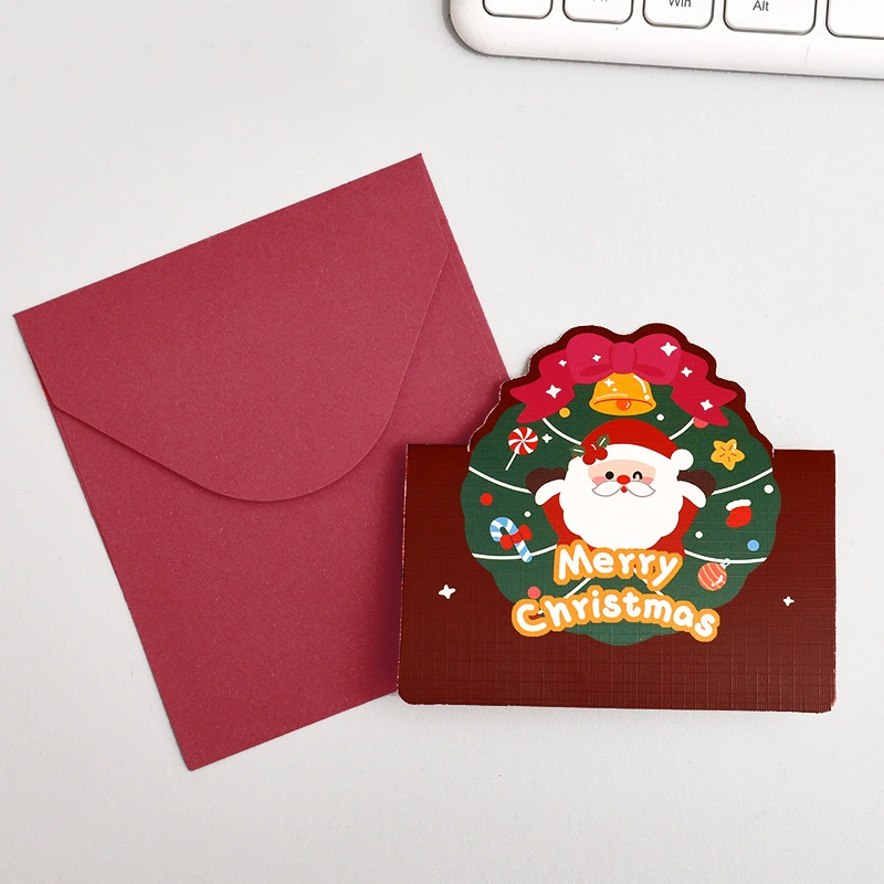 Santa’s Wreath Greeting Card