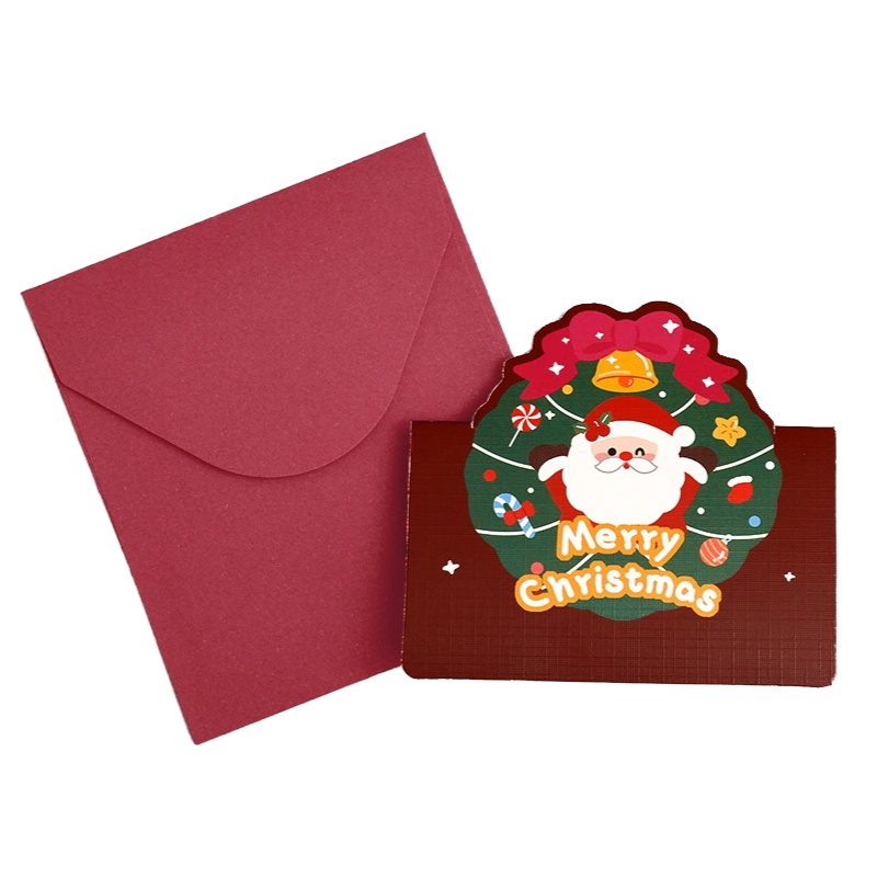Santa’s Wreath Greeting Card