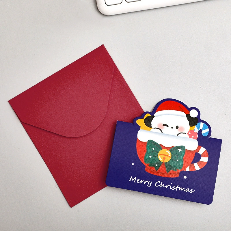 Blue Frost Snowman Card