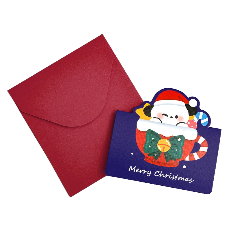 Blue Frost Snowman Card
