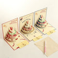 2026 Yellow 3D Cake Birthday Card nerw gift birthday